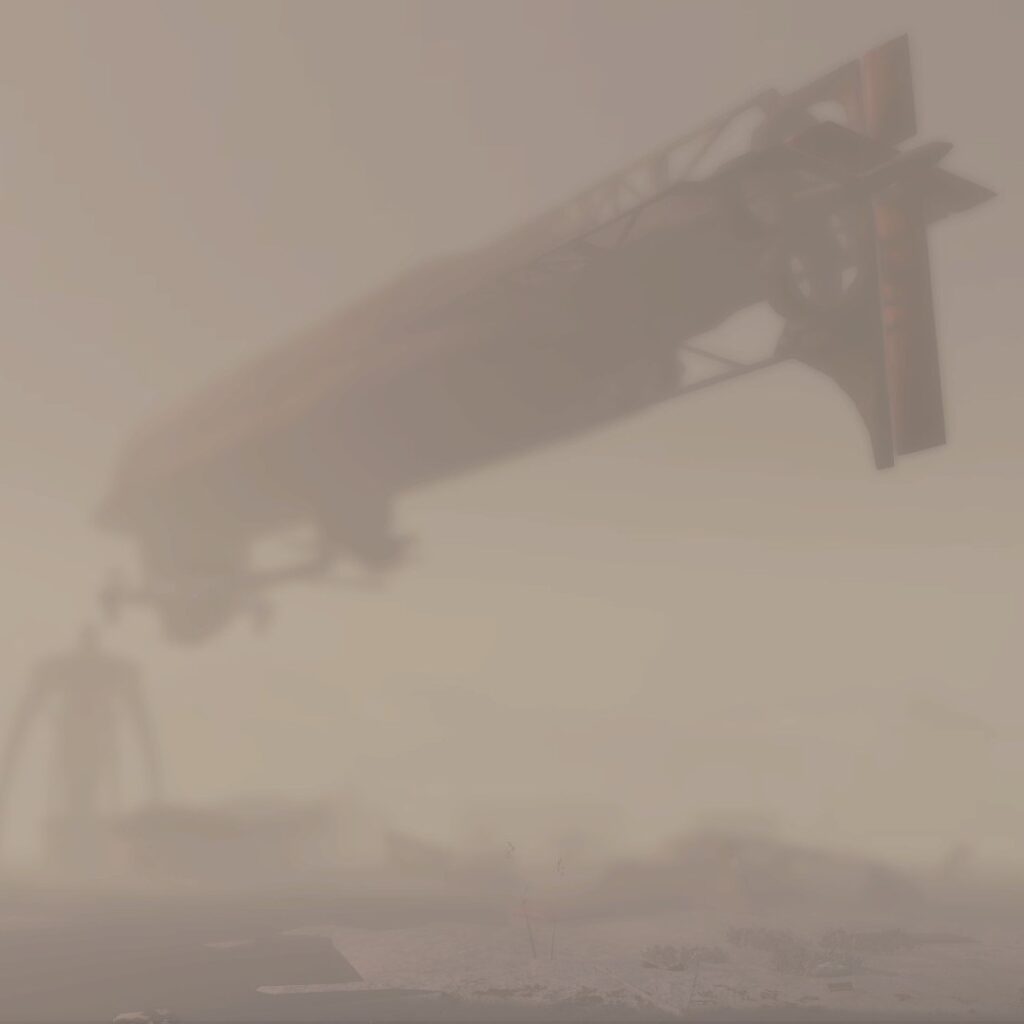 The Prydwen is silhouetted against the fog and the sky. Tethered to Boston Airport, this giant airship is the flagship of the Brotherhood of Steel. But the weather is closing in - and fast!

The BoS dropped the 1st Special Operations Detachment into this fight, but this adverse weather means further air support will not be possible. The 1st SOD are on their own now....... 

Game: Fallout 4 by @bethesda 

#Fallout #Fallout4 #Bethesda #Commonwealth #Minutemen #Prydwen #BortherhoodOfSteel 

#gaming #videogamecapture #gamecapture #gamingphotography #videogamephotography #virtualphotography