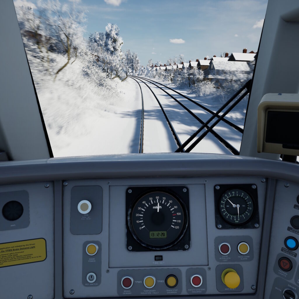 The Cab of a Scotrail Class 170 on a cold winter day!