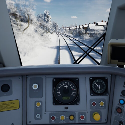 The Cab of a Scotrail Class 170 on a cold winter day!